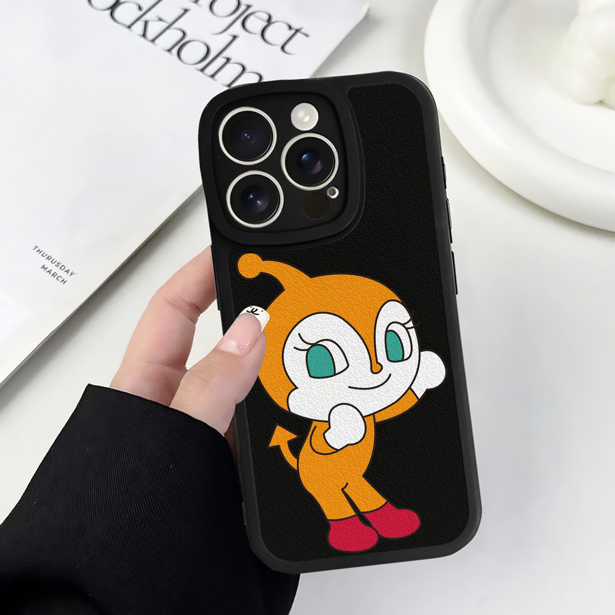 （画像用） アンパンマン Anpanman 【iPhone 16シリーズ対応】シリコンスマホケース（レザー調） 材質：シリコン